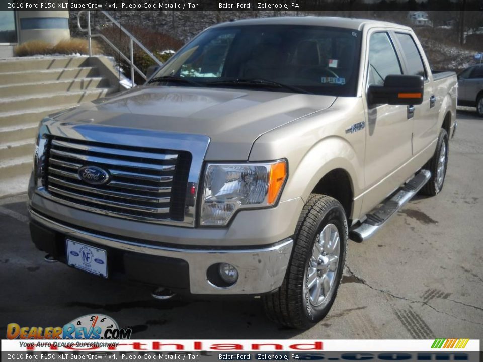 2010 Ford F150 XLT SuperCrew 4x4 Pueblo Gold Metallic / Tan Photo #2