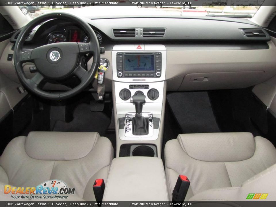 2006 Volkswagen Passat 2.0T Sedan Deep Black / Latte Macchiato Photo #13