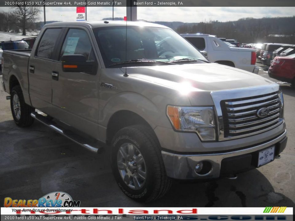 2010 Ford F150 XLT SuperCrew 4x4 Pueblo Gold Metallic / Tan Photo #4