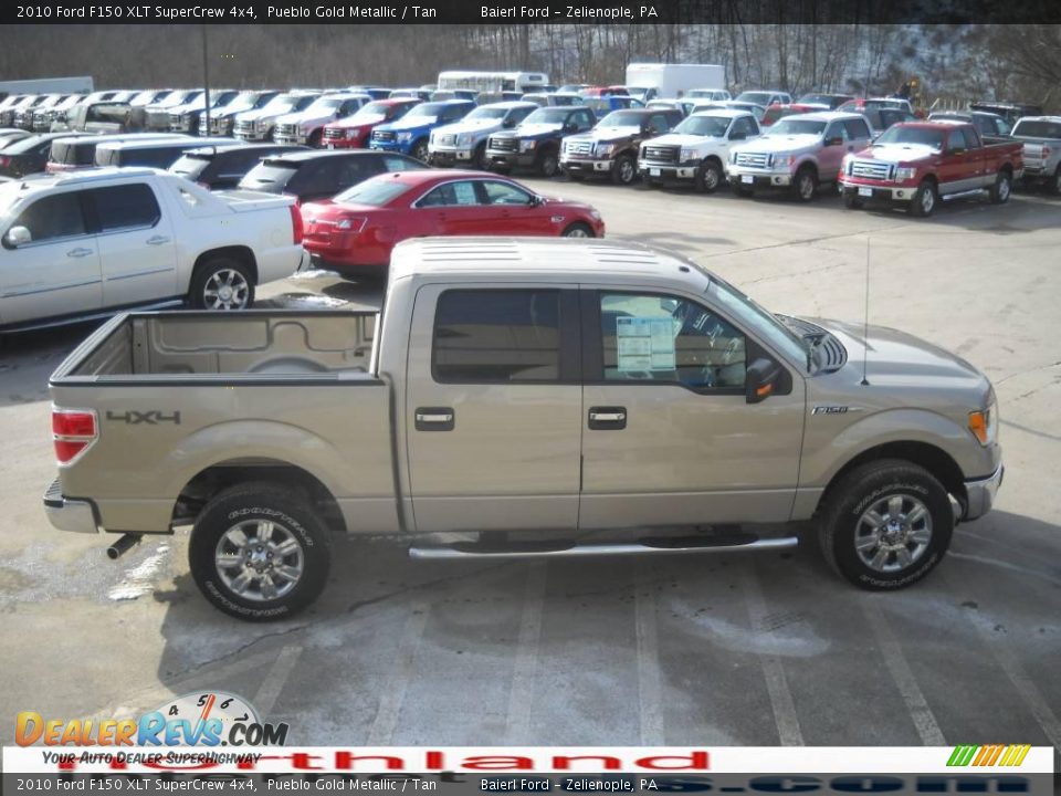 2010 Ford F150 XLT SuperCrew 4x4 Pueblo Gold Metallic / Tan Photo #5