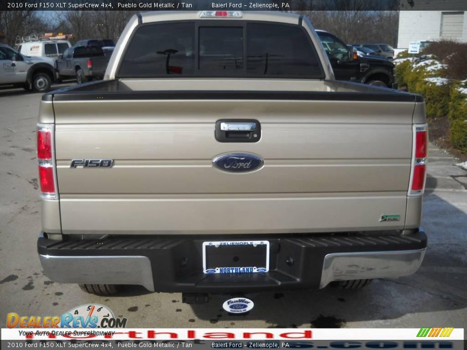 2010 Ford F150 XLT SuperCrew 4x4 Pueblo Gold Metallic / Tan Photo #7