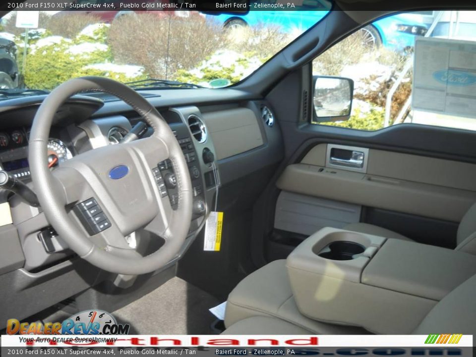 2010 Ford F150 XLT SuperCrew 4x4 Pueblo Gold Metallic / Tan Photo #10