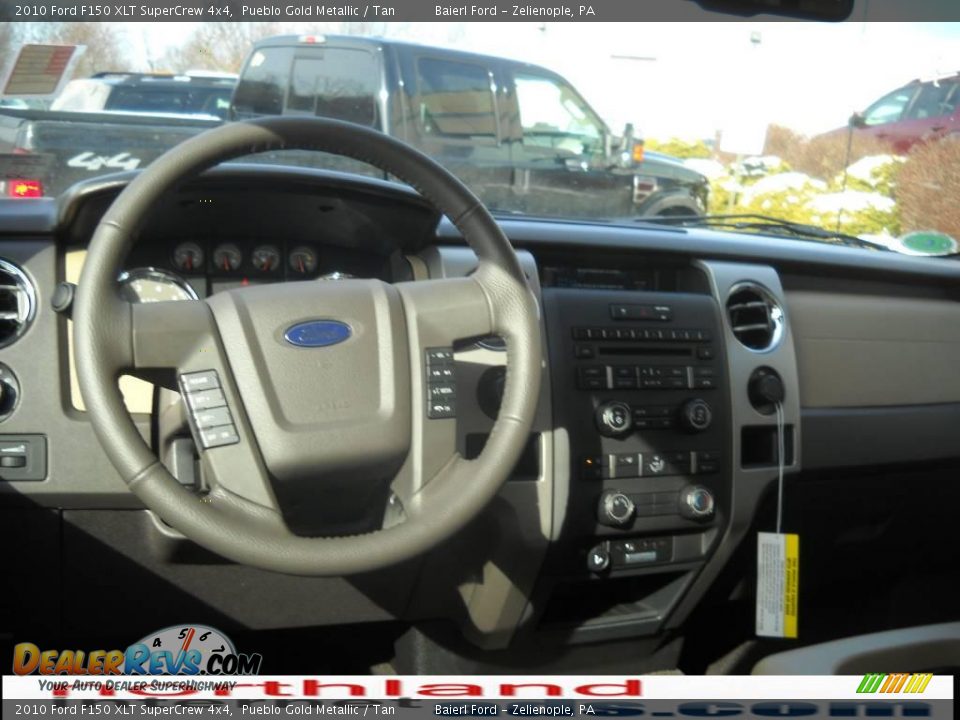 2010 Ford F150 XLT SuperCrew 4x4 Pueblo Gold Metallic / Tan Photo #14