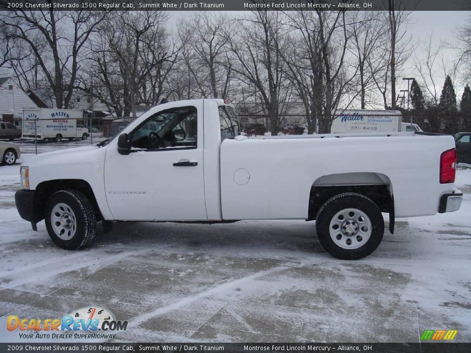 2009 Chevrolet Silverado 1500 Regular Cab Summit White / Dark Titanium Photo #2