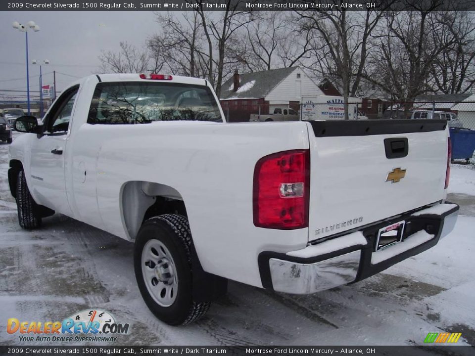 2009 Chevrolet Silverado 1500 Regular Cab Summit White / Dark Titanium Photo #3