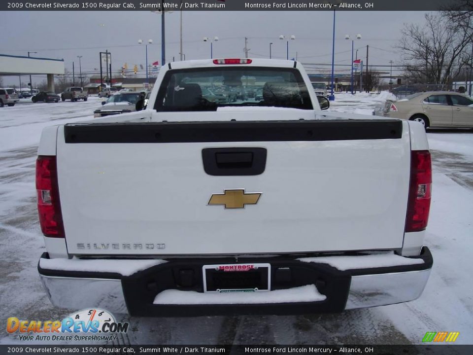 2009 Chevrolet Silverado 1500 Regular Cab Summit White / Dark Titanium Photo #4