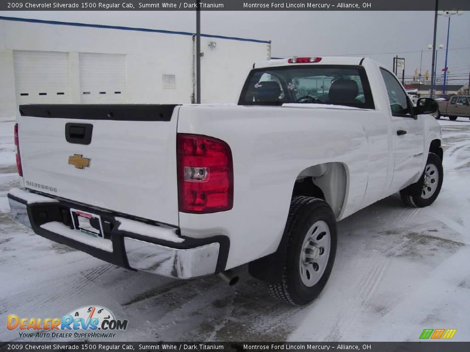 2009 Chevrolet Silverado 1500 Regular Cab Summit White / Dark Titanium Photo #5