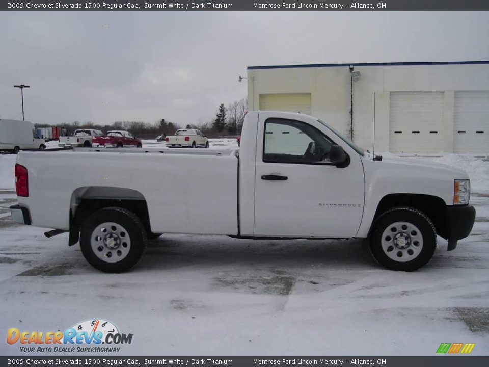 2009 Chevrolet Silverado 1500 Regular Cab Summit White / Dark Titanium Photo #6