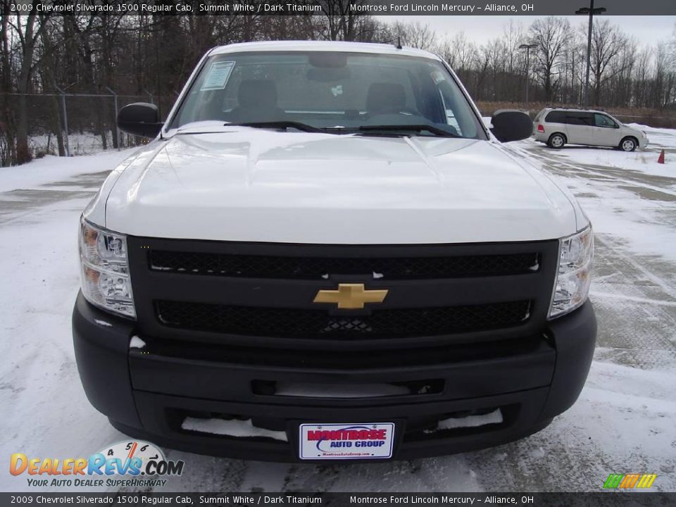 2009 Chevrolet Silverado 1500 Regular Cab Summit White / Dark Titanium Photo #8