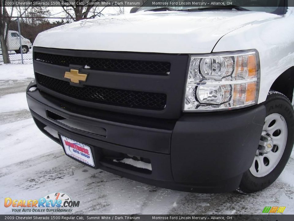 2009 Chevrolet Silverado 1500 Regular Cab Summit White / Dark Titanium Photo #9