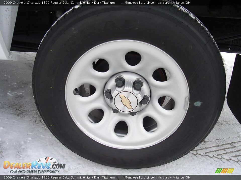 2009 Chevrolet Silverado 1500 Regular Cab Summit White / Dark Titanium Photo #11