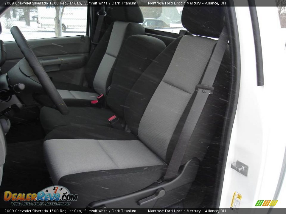 2009 Chevrolet Silverado 1500 Regular Cab Summit White / Dark Titanium Photo #13