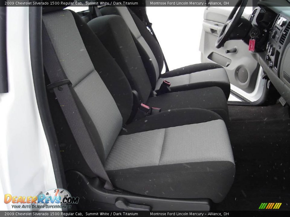 2009 Chevrolet Silverado 1500 Regular Cab Summit White / Dark Titanium Photo #14