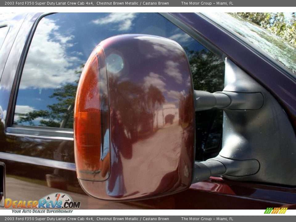 2003 Ford F350 Super Duty Lariat Crew Cab 4x4 Chestnut Brown Metallic / Castano Brown Photo #25