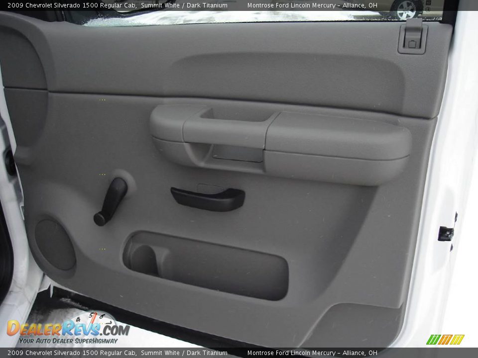 2009 Chevrolet Silverado 1500 Regular Cab Summit White / Dark Titanium Photo #15