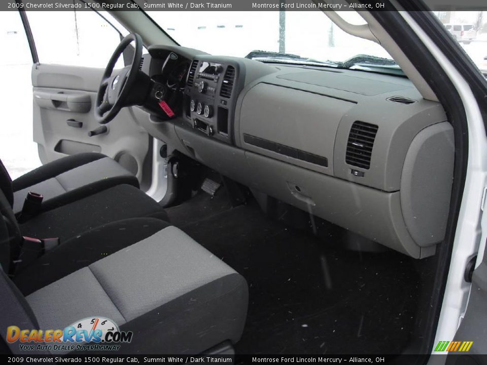 2009 Chevrolet Silverado 1500 Regular Cab Summit White / Dark Titanium Photo #16