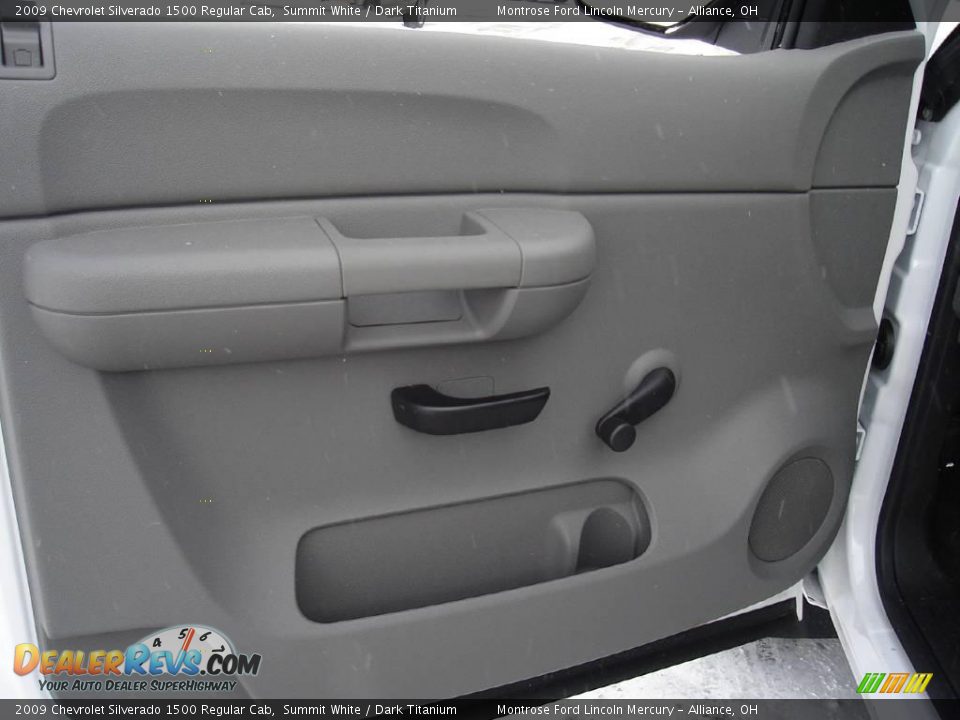 2009 Chevrolet Silverado 1500 Regular Cab Summit White / Dark Titanium Photo #17