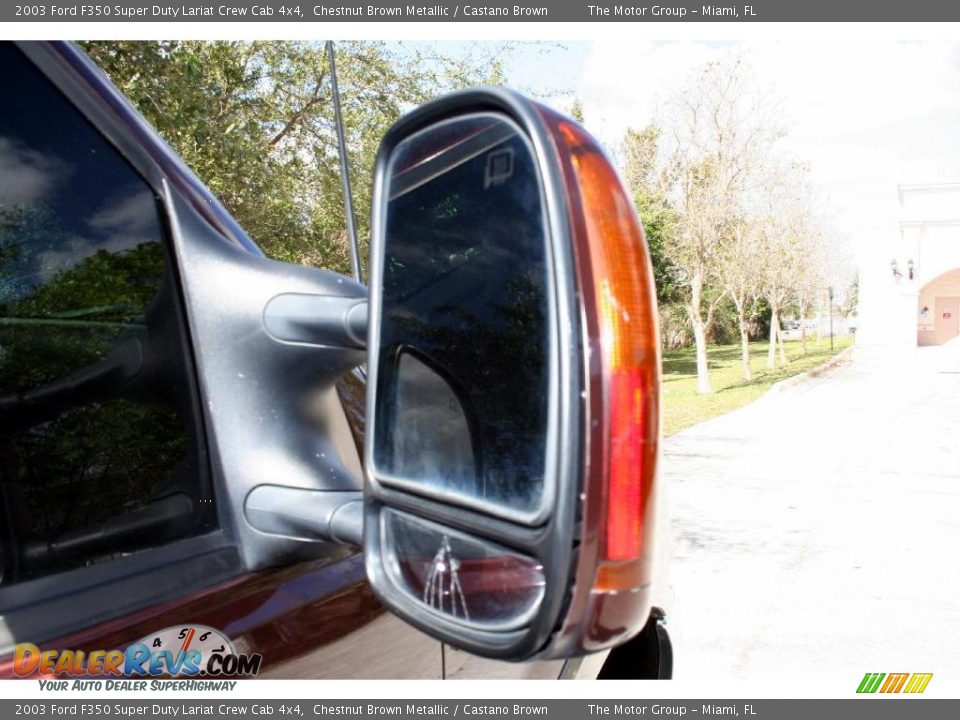 2003 Ford F350 Super Duty Lariat Crew Cab 4x4 Chestnut Brown Metallic / Castano Brown Photo #28