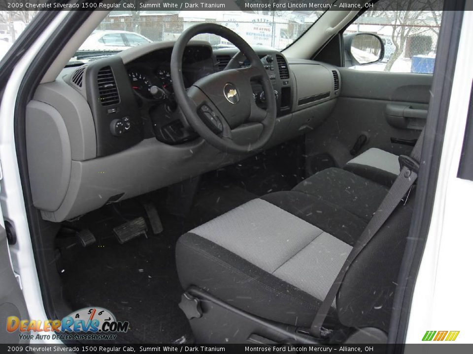 2009 Chevrolet Silverado 1500 Regular Cab Summit White / Dark Titanium Photo #18