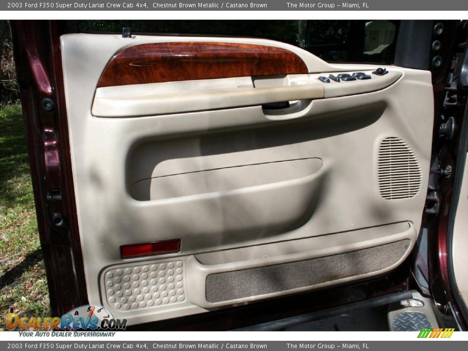 2003 Ford F350 Super Duty Lariat Crew Cab 4x4 Chestnut Brown Metallic / Castano Brown Photo #31