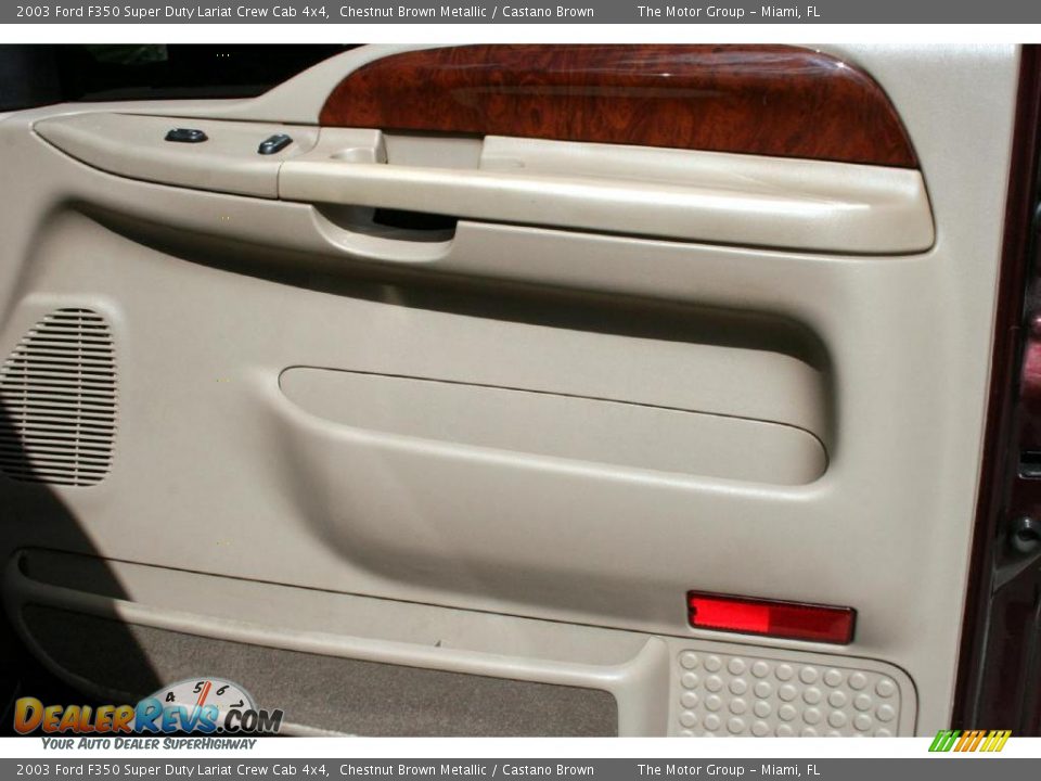 2003 Ford F350 Super Duty Lariat Crew Cab 4x4 Chestnut Brown Metallic / Castano Brown Photo #32