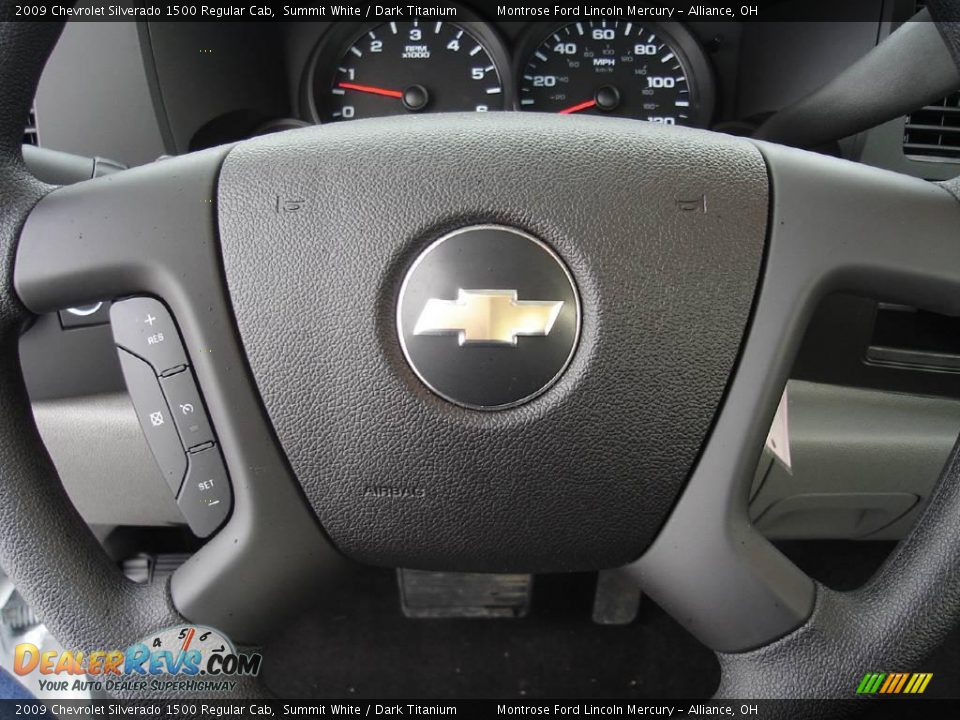 2009 Chevrolet Silverado 1500 Regular Cab Summit White / Dark Titanium Photo #22