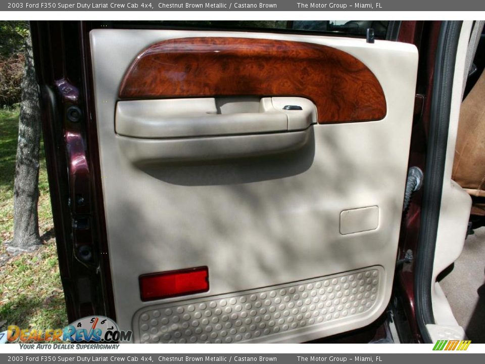 2003 Ford F350 Super Duty Lariat Crew Cab 4x4 Chestnut Brown Metallic / Castano Brown Photo #33