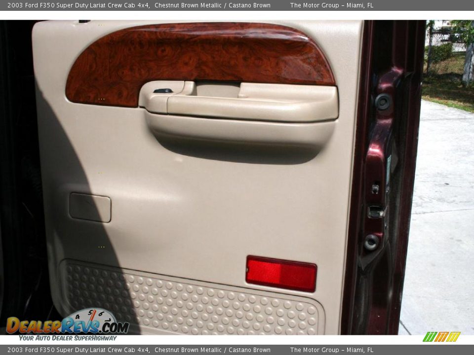 2003 Ford F350 Super Duty Lariat Crew Cab 4x4 Chestnut Brown Metallic / Castano Brown Photo #34