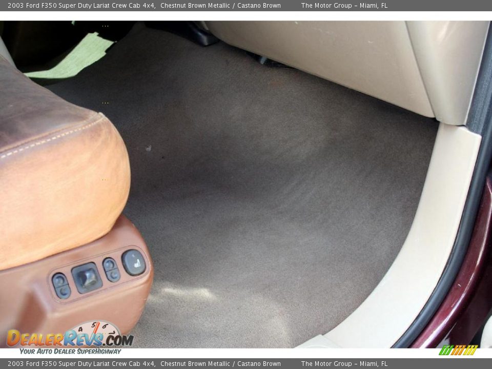 2003 Ford F350 Super Duty Lariat Crew Cab 4x4 Chestnut Brown Metallic / Castano Brown Photo #36