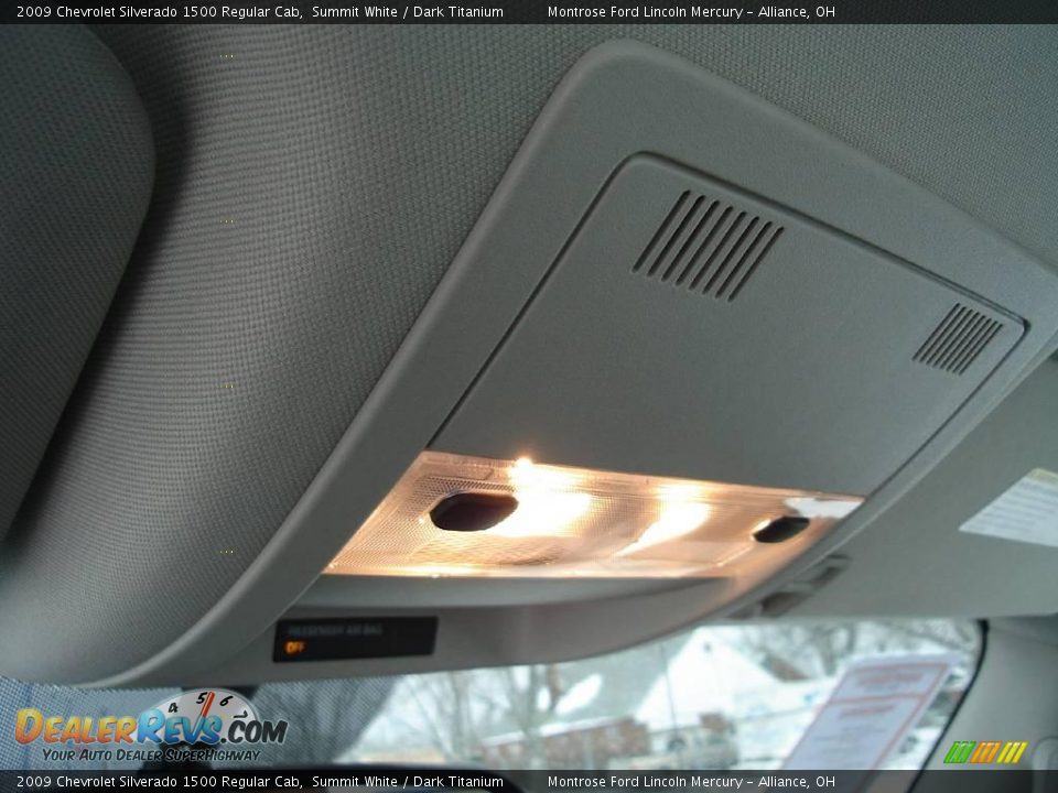 2009 Chevrolet Silverado 1500 Regular Cab Summit White / Dark Titanium Photo #26
