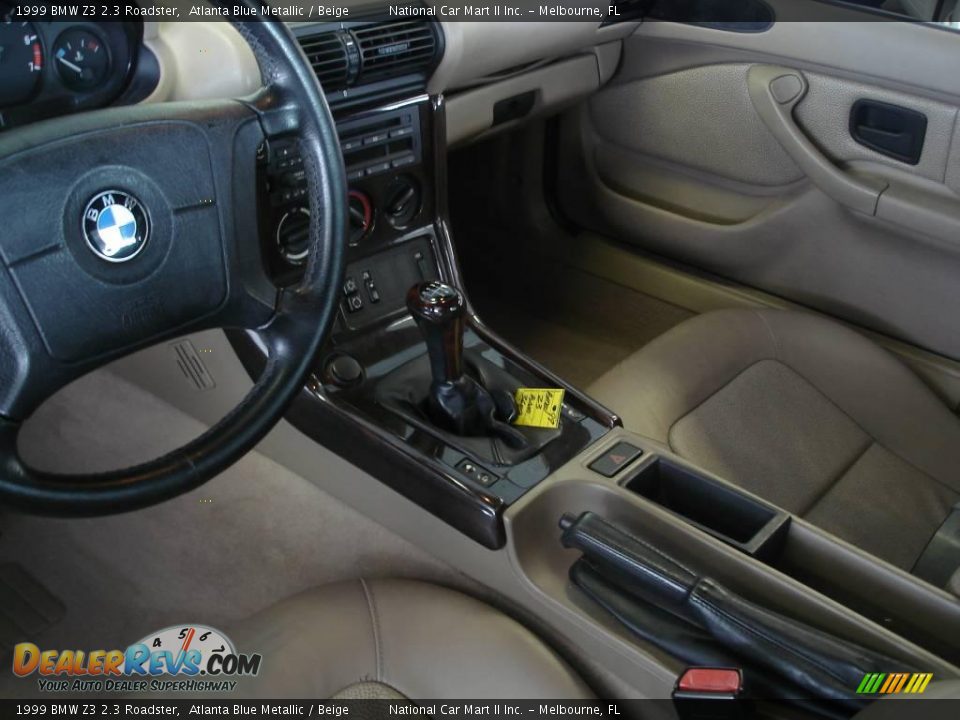 1999 BMW Z3 2.3 Roadster Atlanta Blue Metallic / Beige Photo #6