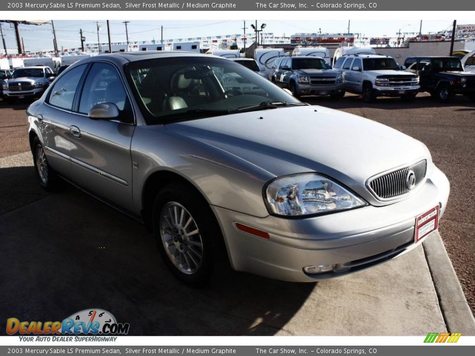 2003 Mercury Sable LS Premium Sedan Silver Frost Metallic / Medium Graphite Photo #2