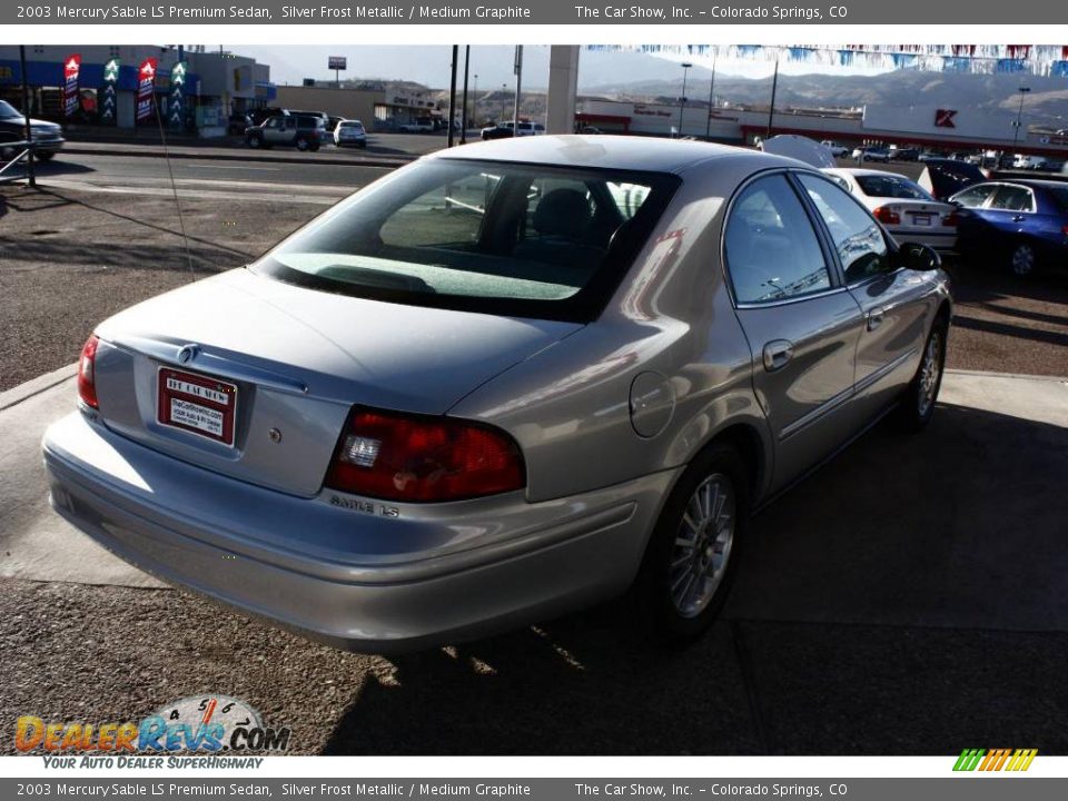 2003 Mercury Sable LS Premium Sedan Silver Frost Metallic / Medium Graphite Photo #3