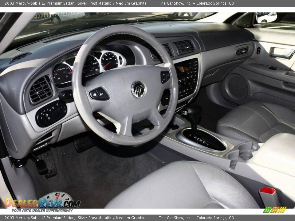 2003 Mercury Sable LS Premium Sedan Silver Frost Metallic / Medium Graphite Photo #6