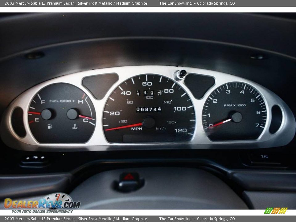2003 Mercury Sable LS Premium Sedan Silver Frost Metallic / Medium Graphite Photo #8