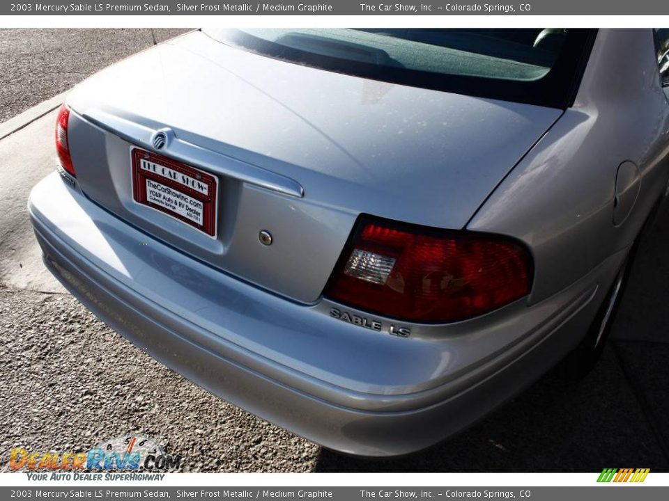 2003 Mercury Sable LS Premium Sedan Silver Frost Metallic / Medium Graphite Photo #16