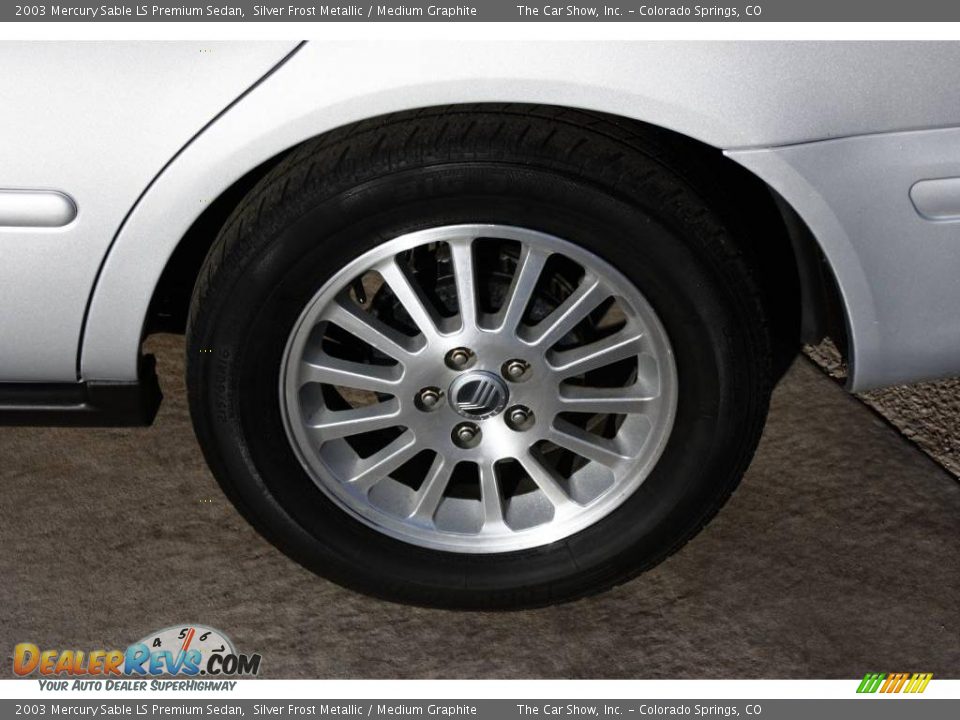 2003 Mercury Sable LS Premium Sedan Silver Frost Metallic / Medium Graphite Photo #20