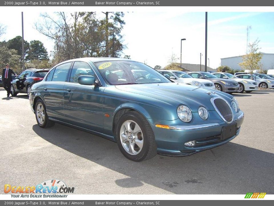 2000 Jaguar S-Type 3.0 Mistral Blue / Almond Photo #1