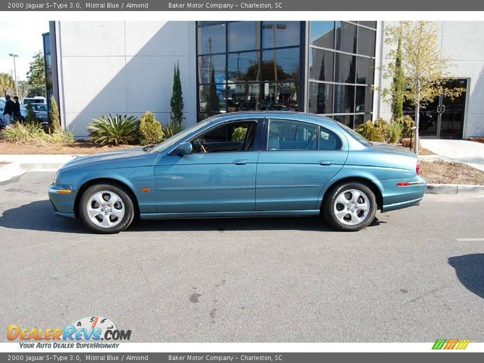2000 Jaguar S-Type 3.0 Mistral Blue / Almond Photo #2