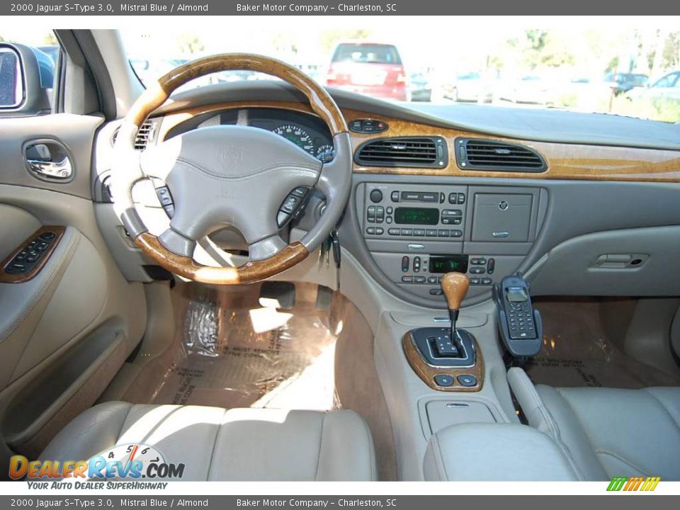 2000 Jaguar S-Type 3.0 Mistral Blue / Almond Photo #3