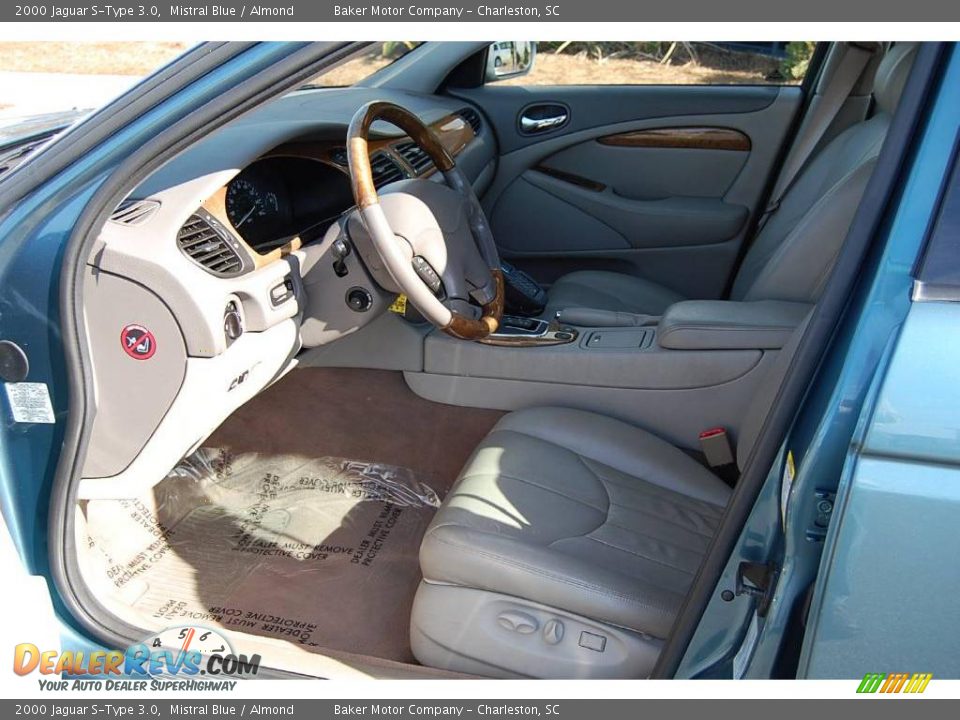 2000 Jaguar S-Type 3.0 Mistral Blue / Almond Photo #5