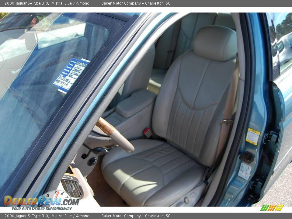 2000 Jaguar S-Type 3.0 Mistral Blue / Almond Photo #6
