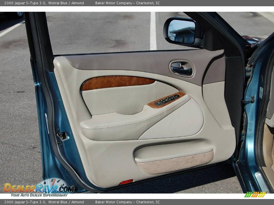 2000 Jaguar S-Type 3.0 Mistral Blue / Almond Photo #7