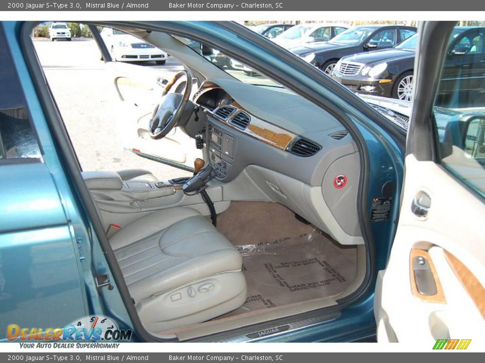 2000 Jaguar S-Type 3.0 Mistral Blue / Almond Photo #12