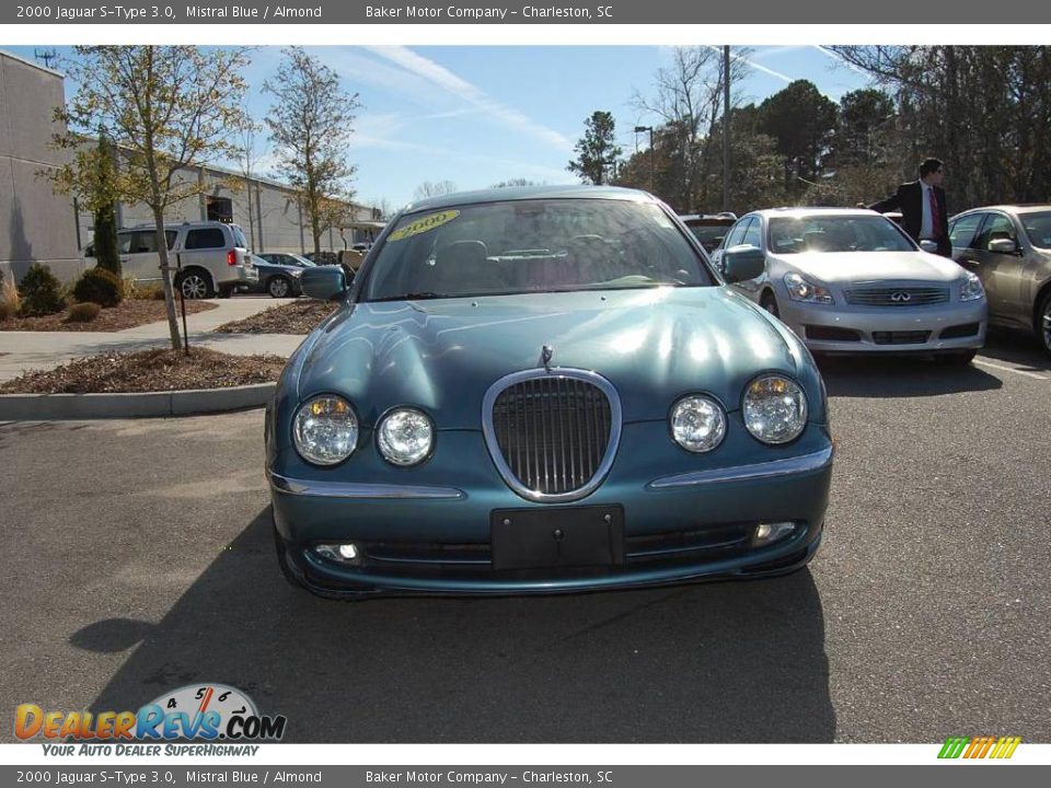 2000 Jaguar S-Type 3.0 Mistral Blue / Almond Photo #14