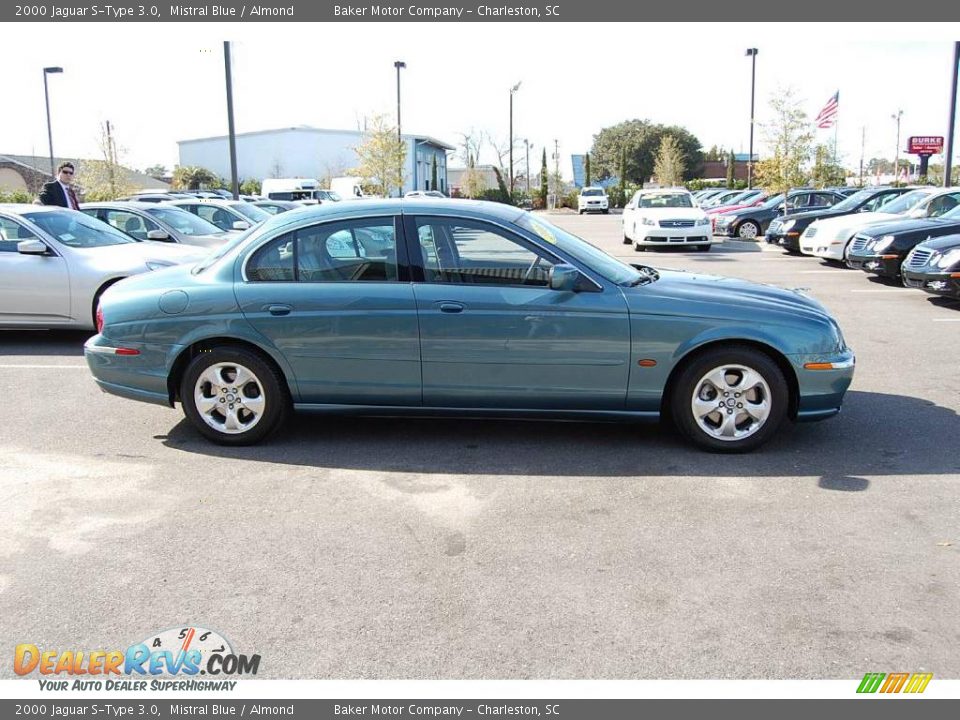 2000 Jaguar S-Type 3.0 Mistral Blue / Almond Photo #15