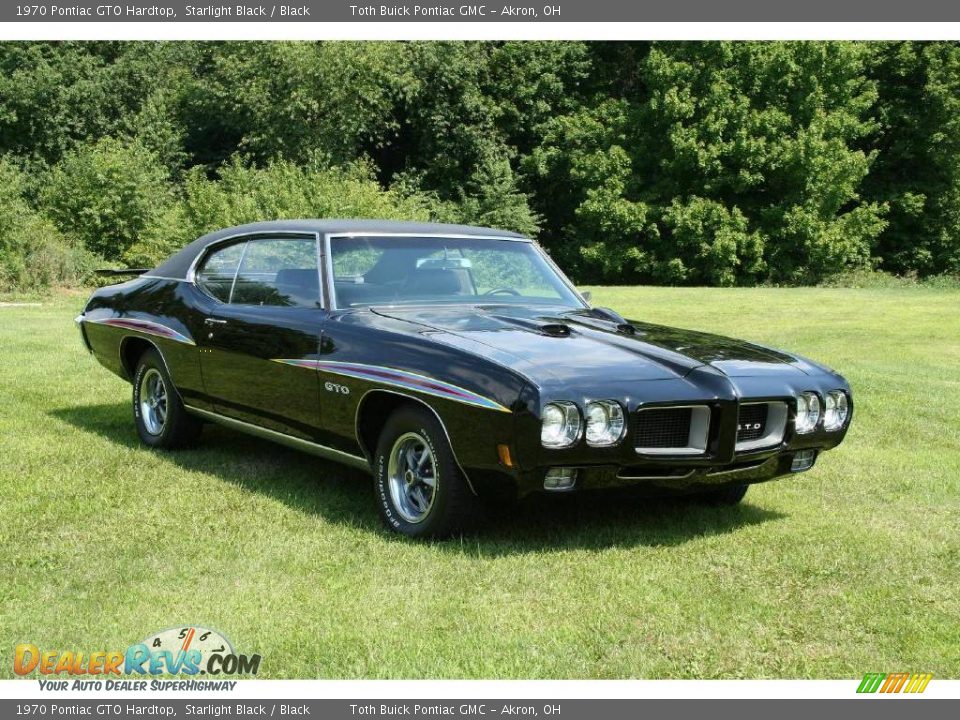 1970 Pontiac GTO Hardtop Starlight Black / Black Photo #1