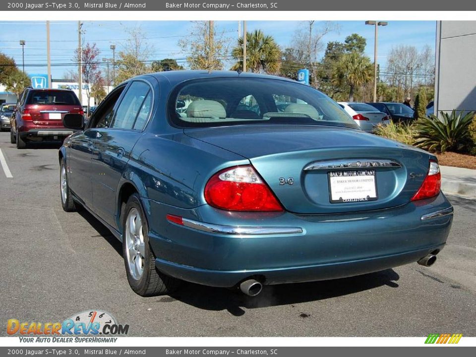 2000 Jaguar S-Type 3.0 Mistral Blue / Almond Photo #18