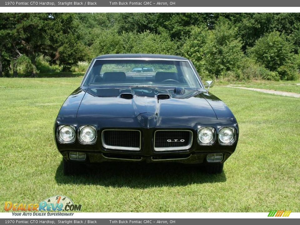 1970 Pontiac GTO Hardtop Starlight Black / Black Photo #2