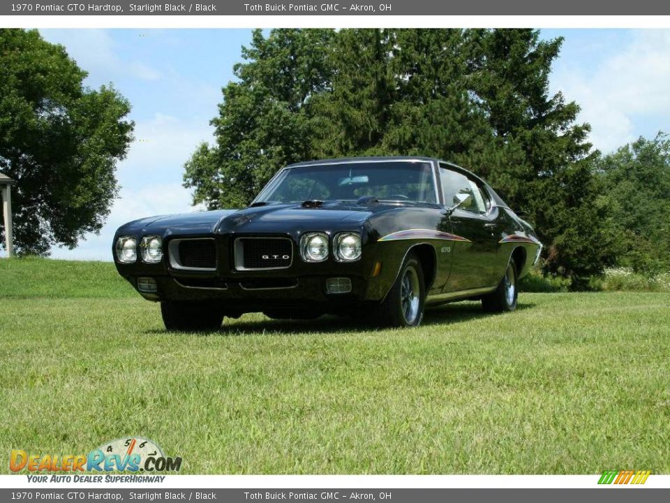1970 Pontiac GTO Hardtop Starlight Black / Black Photo #3